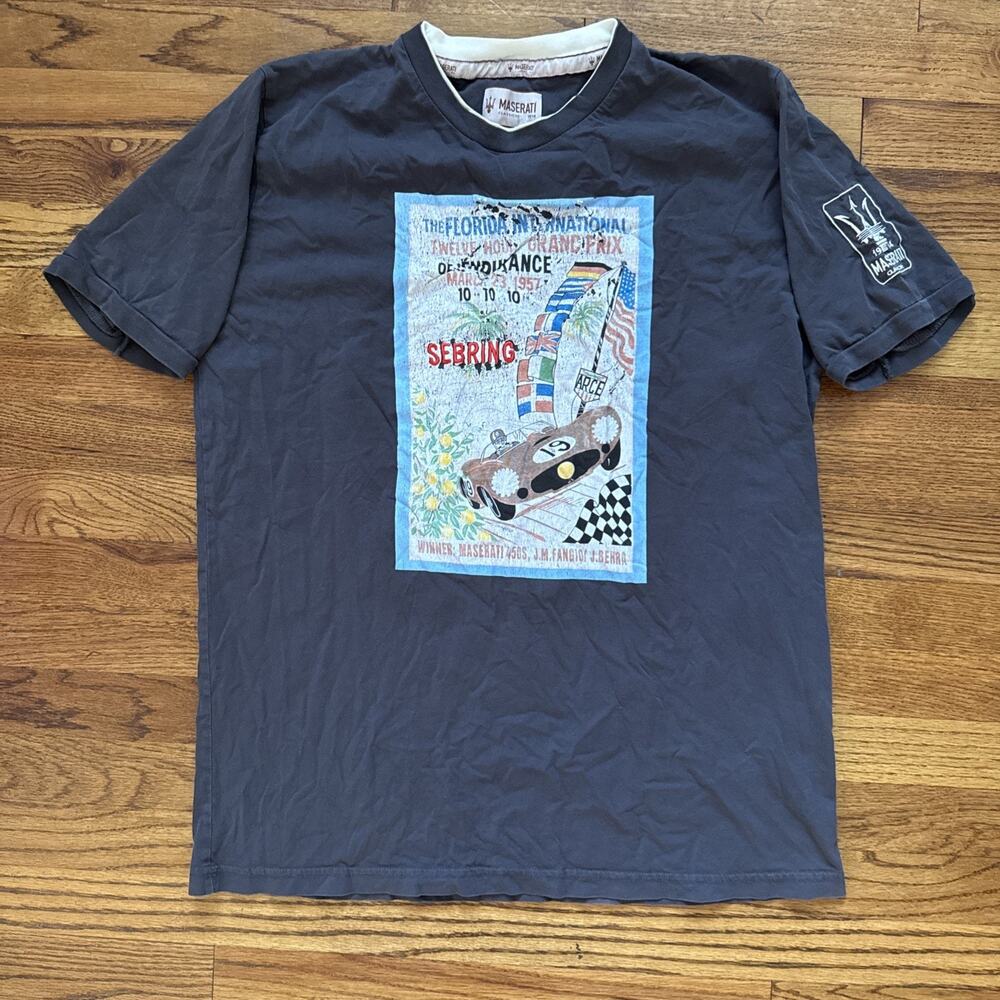 maserati oficial merchandise t shirt Vintage Size XL C12